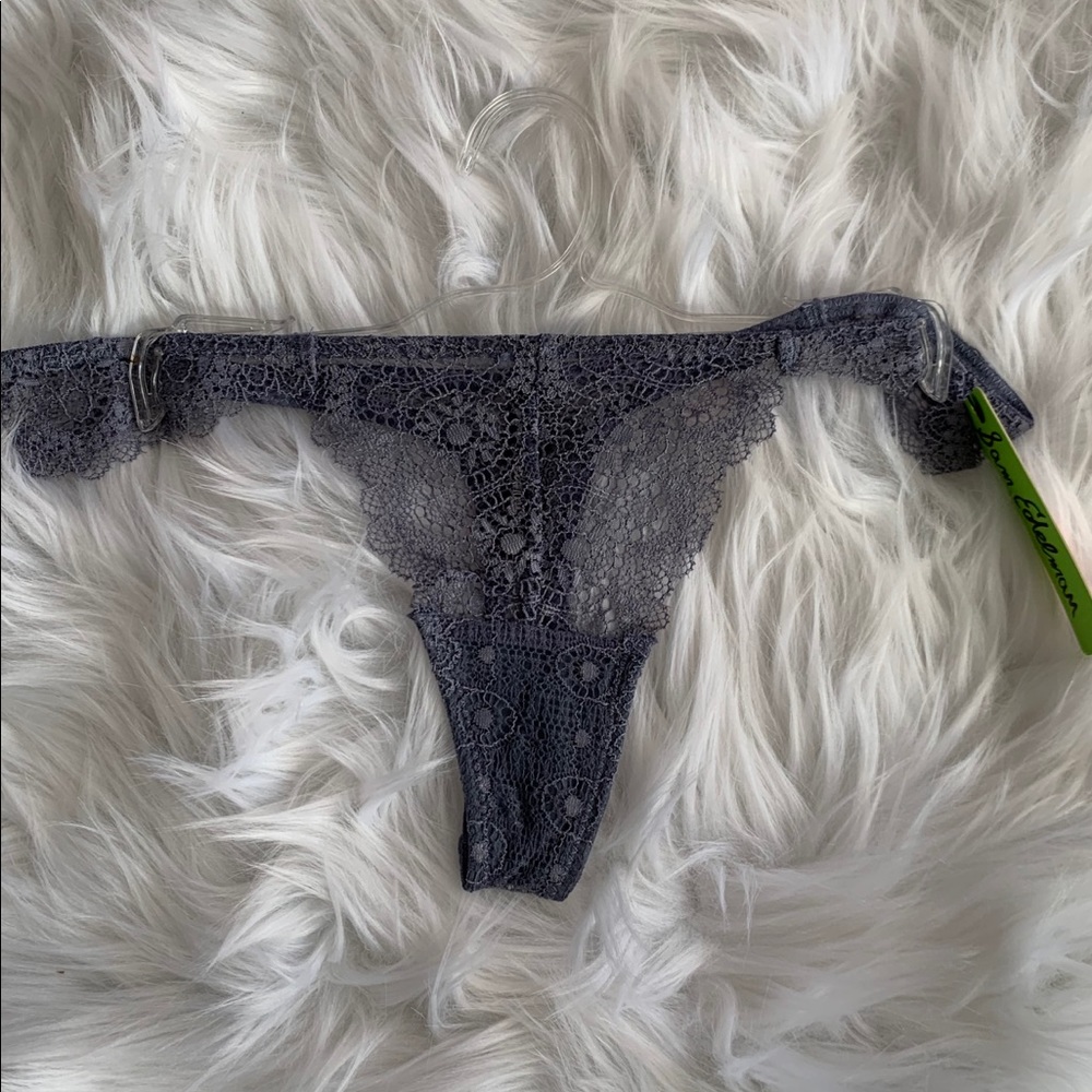 Sam Edelman blue granite lace thong